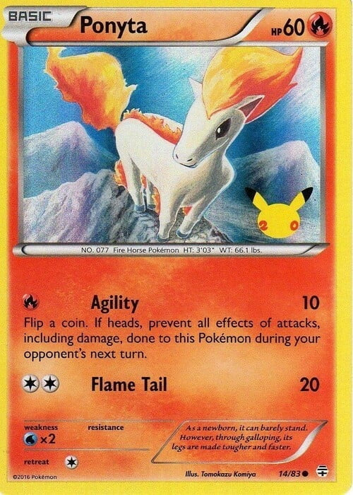 Generations Ponyta #14 GAME Promo